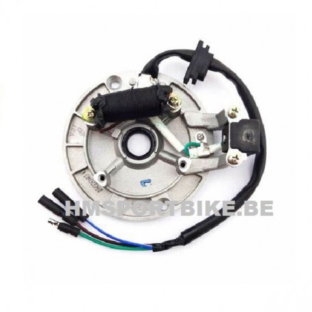 PLATEAU STATOR ALLUMAGE DAX MONKEY ZHENHUA SKYTEAM DIRTBIKE POUR MOTEUR SANS RECHARGE 12 VOLTS