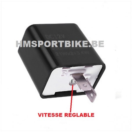 RELAIS BOITE CLIGNOTANTE 2 BROCHES 12V AMPOULE ET LED DAX SKYTEAM ZHENHUA JINCHENG MOTO SCOOTER