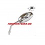 RETROVISEUR OVAL REGLABLE CHROME