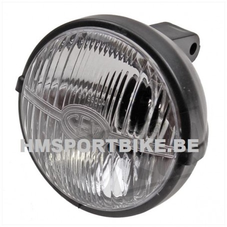 PHARE COMPLET PEUGEOT 103 MBK 51 88 ROND 103mm NOIR MOBILETTE RETRO VINTAGE