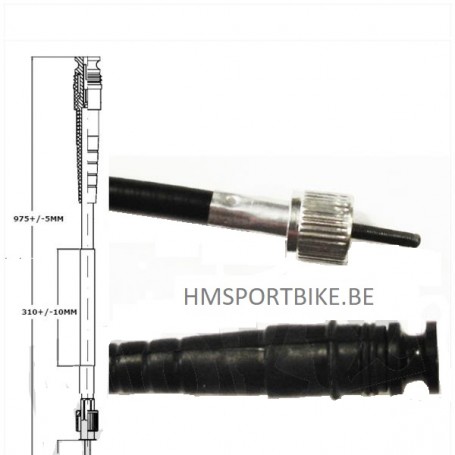 CABLE DE COMPTEUR CHINA KYMCO AGILITY PEUGEOT SCOOTER CHINOIS TYPE 3 V CLIC, TWEET, BOATIAN