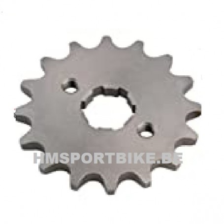 PIGNON AVANT MOTEUR "HQ" 17 DENTS 420 GROSSE SECTION CERTAIN MOTEUR YX ET LIFAN