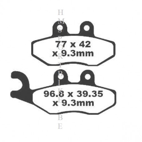 PLAQUETTES DE FREIN RACING METAL APRILIA / DERBI / GILERA / KEEWAY / PEUGEOT / PIAGGIO / RIEJU / VESPA