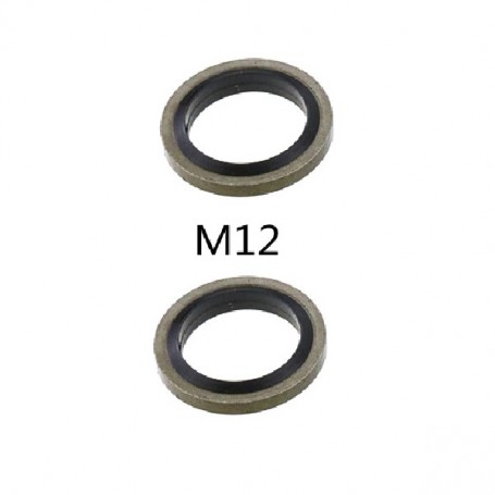 RONDELLE JOINT METAL O-RING DOUBLE LEVRES POUR BANJO FREIN / EMBRAYAGE / RADIATEUR / VIDANGE 12MM