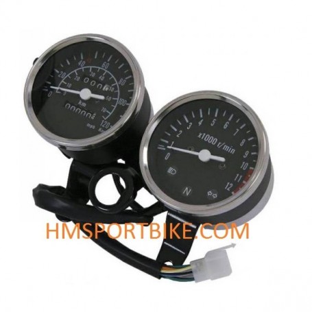 COMPTEUR + COMPTE TOURS PBR 120 KM/H