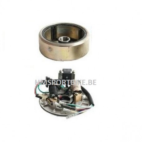 VOLANT PLATEAU STATOR ALLUMAGE 2 BOBINES POUR LIFAN DAX MONKEY SKYTEAM ZHENHUA