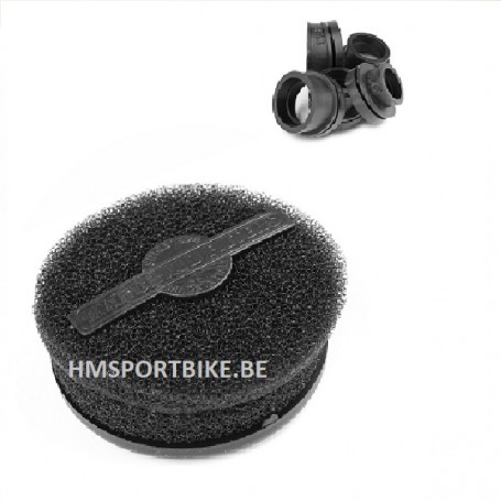 FILTRE A AIR MARCHALD POWER FILTER NOIR L 65MM DIAM 46-62MM SCOOTER MOTO DAX