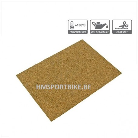 FEUILLE A JOINTS GOMME DE LIEGE 140 X 195MM   1MM 100°