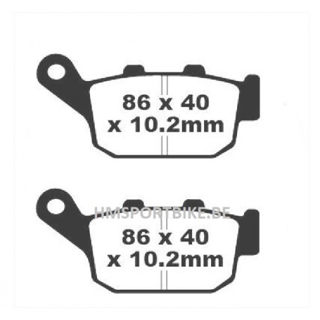 PLAQUETTES DE FREIN KEVLAR BUELL / HONDA / KAWASAKI / SUZUKI / TRIUMPH