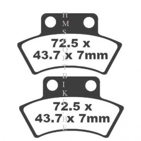 PLAQUETTES DE FREIN KEVLAR MASAI / PGO / POLARIS / CF-MOTO / APACHE / JORDAN / QUADZILLA
