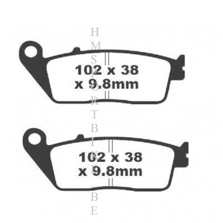 PLAQUETTES DE FREIN KEVLAR HONDA / DAELIM / BUELL / KYMCO / MBK / SUZUKI / TRIUMPH / INDIAN