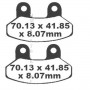 PLAQUETTES DE FREIN KEVLAR  BQ LAVERDA / SYM