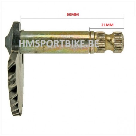 AXE DE KICK GY6 63 - 21 MM DIAMETRE 13MM ROMA V-CLIC  NECO BEELINE GOOWIN KYMCO