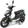 SCOOTER BOSTON 4 TEMPS 49cc 12" NOIR MAT / VERT EURO5 Classe A ou B