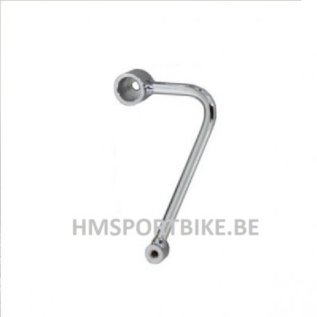 SUPPORT ECHAPPEMENT CHROME DROIT 185MM DAX MONKEY SKYTEAM ZHENHUA TNT CITY JINCHENG