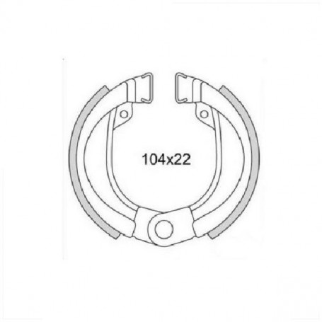 PATINS DE FREIN ARRIERE PEUGEOT FOX 104 X 22