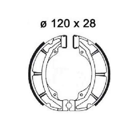 PATINS DE FREIN HYOSHUNG RUSH / SUZUKI TSX 50 120 X 28
