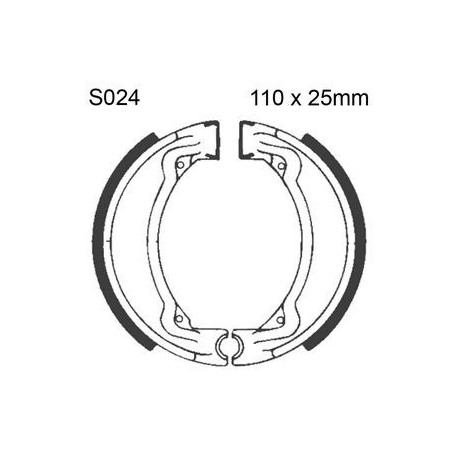 PATINS DE FREIN YAMAHA 110 X 25mm