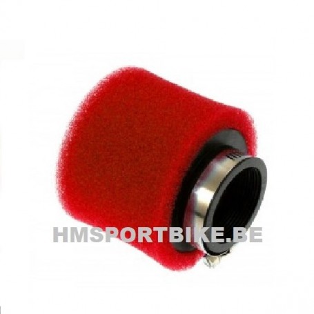 FILTRE A AIR DOUBLE MOUSSE ROUGE 42MM SCOOTER MOTO DAX MONKEY SKYTEAM MIKUNI KEIHIN DELLORTO.....