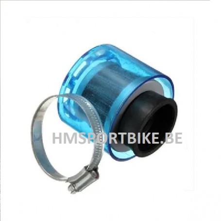 FILTRE A AIR TYPE KN ADMISSION 32MM AVEC COIFFE AMOVIBLE BLEU SCOOTER MOTO QUAD DAX MONKEY SKYTEAM MIKUNI KEIHIN DELLORTO