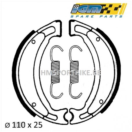 PATINS DE FREIN BW'S BOOSTER 04 SPIRIT NEXT GENERATION  OVETTO NEO'S 110 X 25