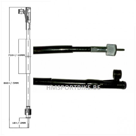 CABLE DE COMPTEUR SYM MIO