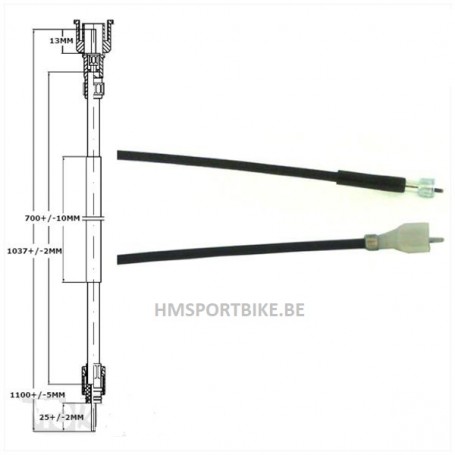 CABLE DE COMPTEUR PEUGEOT SPEEDFIGHT VIVACITY BUXY ELYSEO SPEEDAKE JETFORCE
