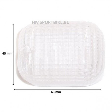 COIFFE CLIGNOTANT BLANC PEUGEOT FOX AVANT ET ARRIERE ITALJET DRAGSTER / TOMOS FLEXER / RIEJU OT / F12