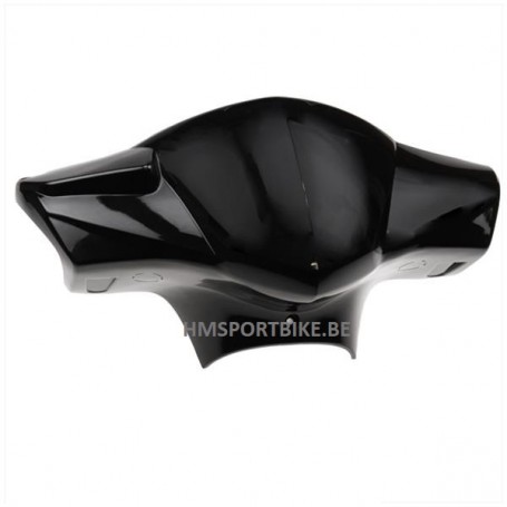 COIFFE AVANT DE COMPTEUR NOIR BRILLANT KYMCO AGILITY 12 POUCES