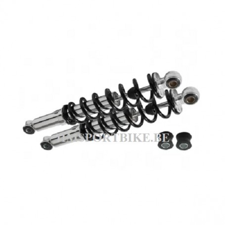 AMORTISSEURS CHROME NOIR 330MM DAX / SKYTEAM / ZHENHUA / JINCHENG / BULLIT / BRIXTON