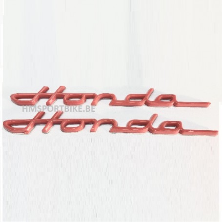 STICKERS BADGE DE POUTRE TYPE HONDA S800 ROUGE
