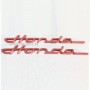 STICKERS BADGE DE POUTRE TYPE HONDA S800 ROUGE