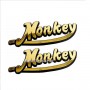 STICKERS MONKEY RELIEF GOLD