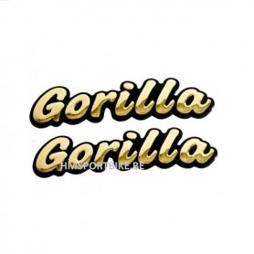 STICKERS BADGE GORILLA RELIEF GOLD