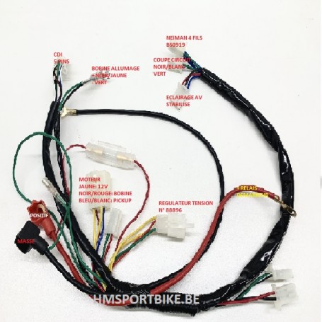 Regulateur de tension universel faisceau Zongshen 190cc Daytona anima