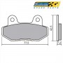 PLAQUETTES DE FREIN IGM  BQ  GTS SIROCCO NECO ALEXONE ARR. 125 PEUGEOT SPEEDFIGHT 3 & 4 RIEJU HYOSUNG  GENERIC CPI
