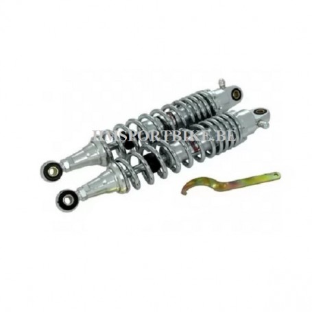 AMORTISSEURS CHROME REGLABLE 330MMMM DAX / SKYTEAM / ZHENHUA / JINCHENG / TNT / BULLIT / BRIXTON
