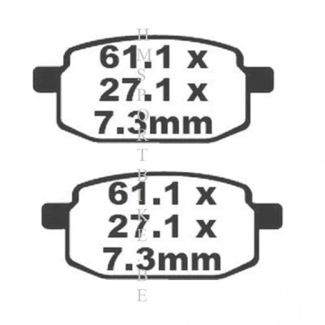 PLAQUETTES DE FREIN IGM  SKYTEAM DAX / MONKEY / ADLY / BAOTIAN / DAELIM / FYM / GARELLI / HONDA / MBK / YAMAHA / LIFAN