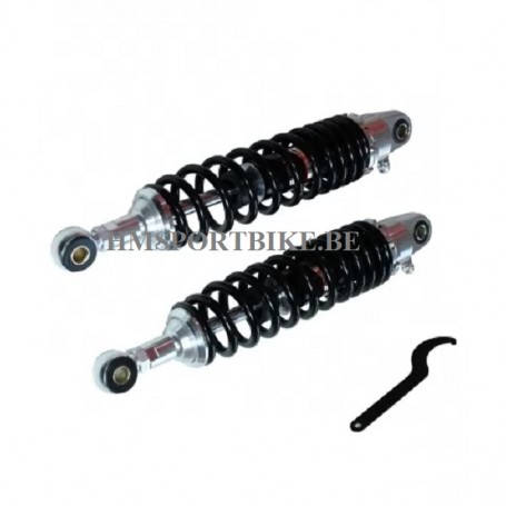 AMORTISSEURS NOIR REGLABLE 285MM MONKEY / SKYTEAM / ZHENHUA / JINCHENG / TNT / BULLIT */ BRIXTON*