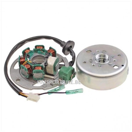 VOLANT PLATEAU STATOR ALLUMAGE NITRO / AEROX / STRIKE / GRIDO / ROMA 2TPS / OTTO / NECO GPX / GY6 2T 50CC