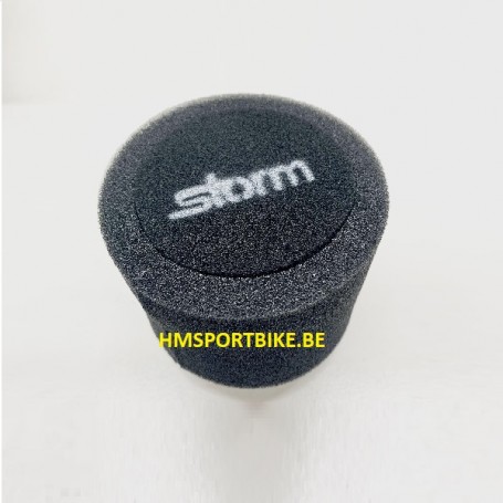 FILTRE A AIR DOUBLE MOUSSE NOIR STORM 48MM SCOOTER MOTO CROSS ENDURO DAX MONKEY SKYTEAM MIKUNI KEIHIN DELLORTO.....