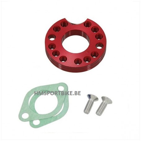 DECENTREUR PIPE ADMISSION 10MM ROUGE DAX MONKEY YX SKYTEAM LIFAN ZHENHUA LONCIN