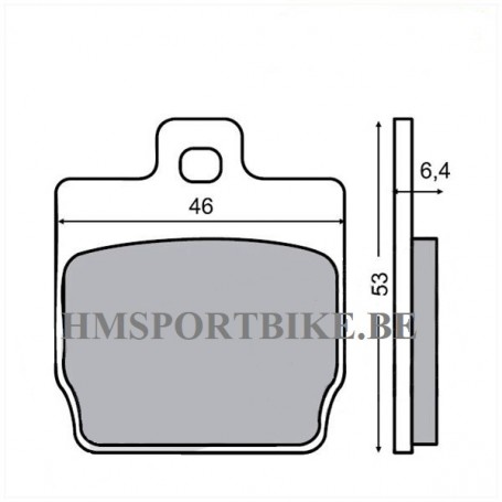 PLAQUETTES DE FREIN KEVLAR MBK / YAMAHA / STUNT / NITRO