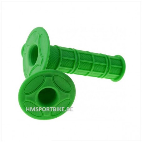 POIGNEES GEL CAOUTCHOUC VERT FLUO POUR GUIDON 22MM