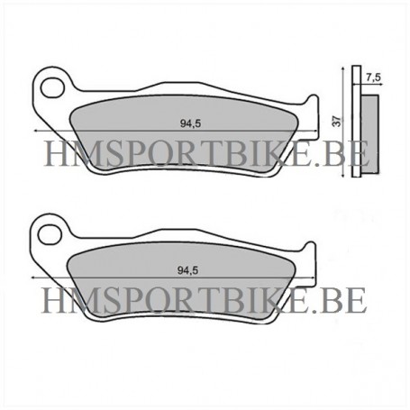 PLAQUETTES DE FREIN KEVLAR YAMAHA MAJESTY / APRILIA / BIMOTA / CAGIVA / DUCATI