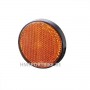 CATADIOPTRE ROND ORANGE AVEC FIXATION DOUBLE FACE HOMOLOGUE MOTO SCOOTER