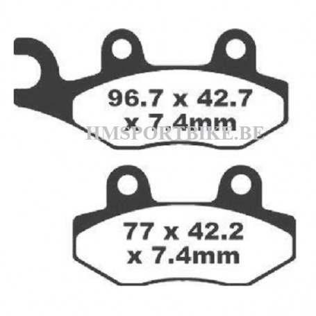PLAQUETTES DE FREIN KEVLAR RMS AEON / BAROSSA / CAN AM / DERBI / HUSQVARNA / KYMCO / AGILITY / LIKE
