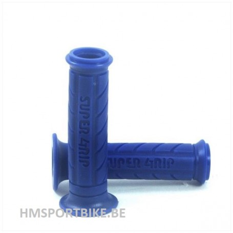 POIGNEES SUPER GRIP CAOUTCHOUC BLEU DAX MONKEY MOTO SCOOTER POUR GUIDON 22MM