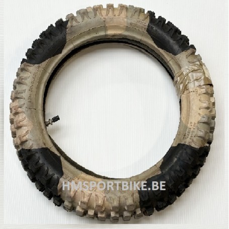 PNEU CROSS DIRTBIKE CAMOUFLAGE GRIS 3.0 - 12 AVEC CHAMBRE A AIR COMPRISE