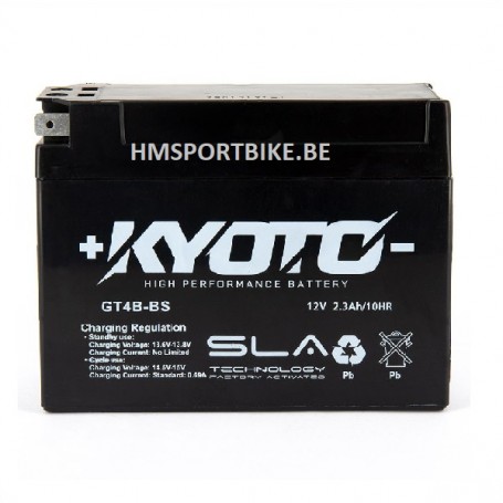 BATTERIE 12 VOLTS GT4B-BS SLA AGM DIMENSIONS 114 X 39 X 85  MOTO SCOOTER